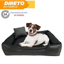 Cama Caminha Pet Cachorro Gato tamanho p,m,g confortável com zíper lavável + almofadinha