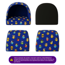 Cama para Cachorro Gato Casinha Toca Iglu para Cães e Gatos Estampas Variadas com Almofada