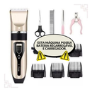 Kit Maquina Tosador + Acabamento Pet Cachorros Caes E Gatos