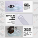 Comedouro E Bebedouro Automático Para Cães Gatos Pet Filhotes
