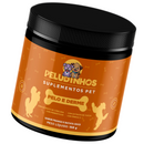 Suplemento Vitamina PELUDINHOS p/ Cachorro PELO e DERME Saboroso Dermatite Queda Derme Brilho Formato de Ossinho