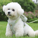 Peitoral Coleira Com Guia e Bolsa Removível Para Cachorro Pet Cães Gatos Pequeno Médio De Viagem